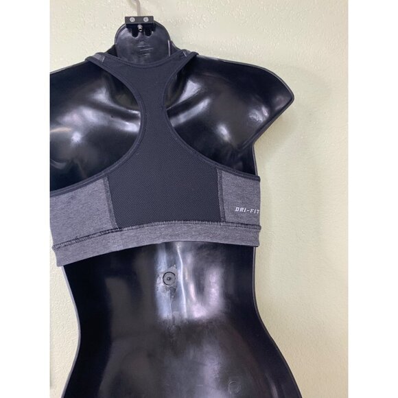 Nike Dry Fit Gray & Black Reversible Sports Bra Size Medium - Picture 4 of 10